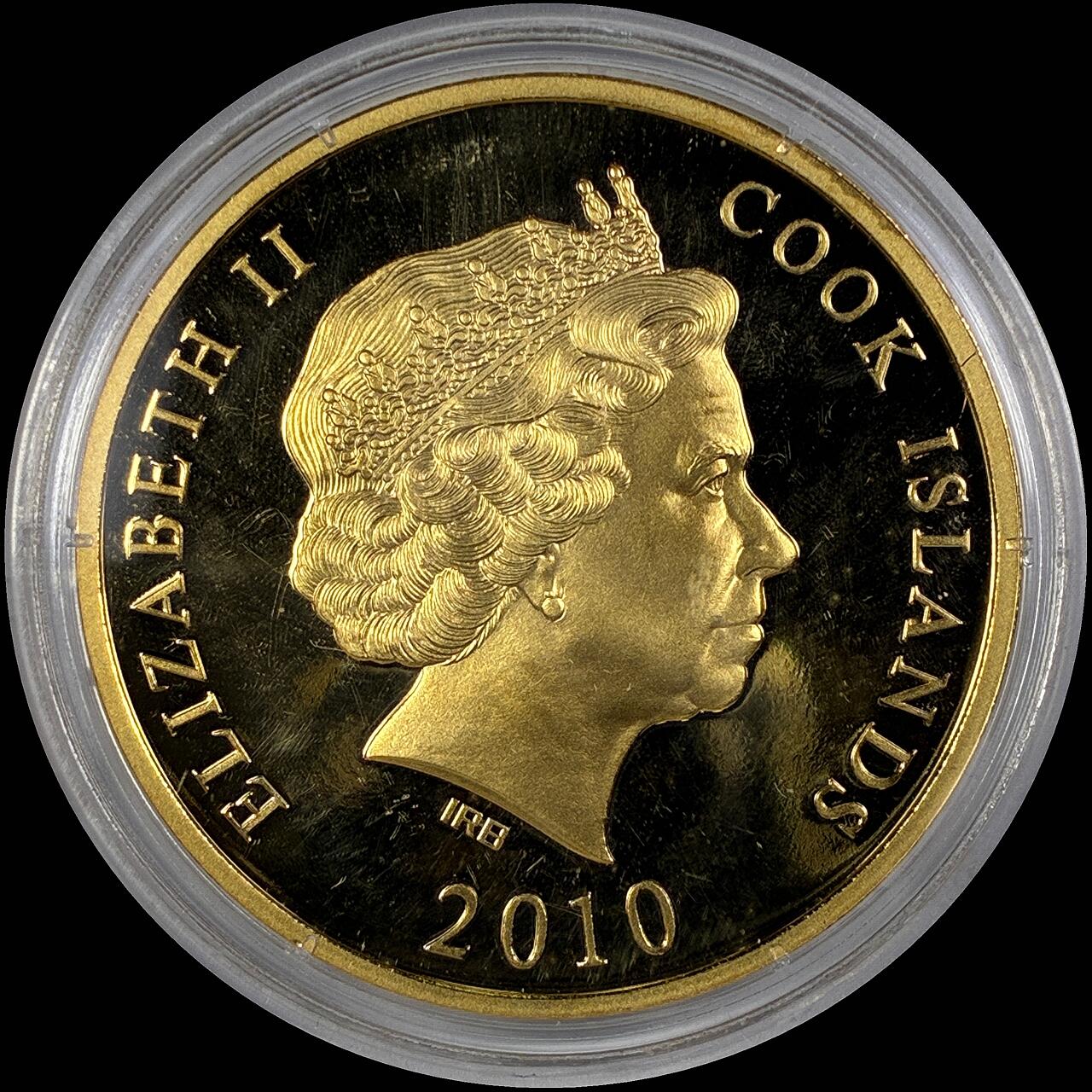 【雨安】【直播拍卖】【世界币章118期-裸币】2025-12-05 周五 19:30 保真 [现代裸币] Cook Island 库克群岛 1元 2010年 德国国会大厦 塑料盒子有破损