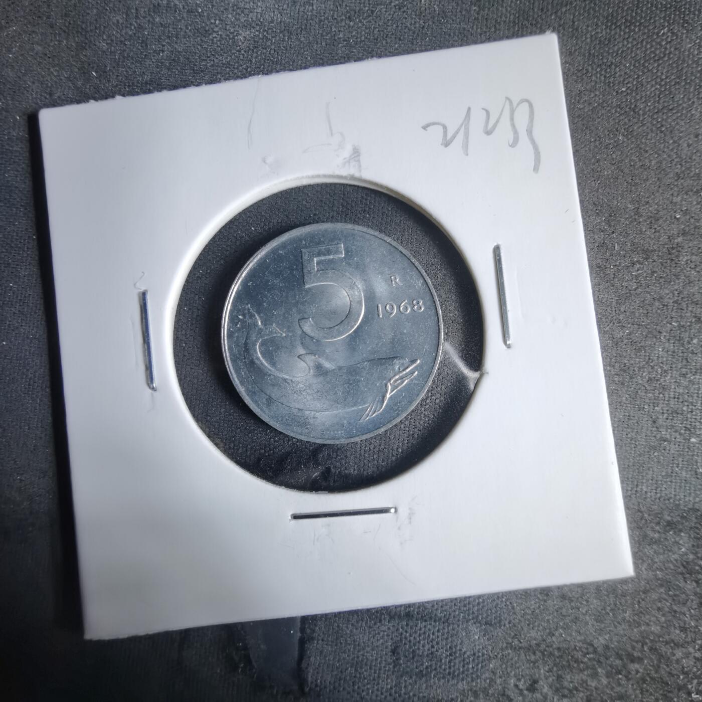 沼泽如烟--第921场 意大利1968年5里拉