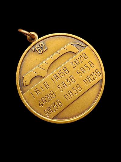 日本昭和62年寅虎年造币局制老月历铜章 徽章 属虎 生肖虎  - 日本昭和62年寅虎年造币局制老月历铜章 徽章 属虎 生肖虎 