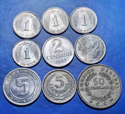 外国优质老铜币银币，周六九点倒数截拍，满百包邮，可寄存半年，喜欢朋友微信扫描二维码可直接参拍 - 散币9枚