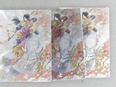 龙虎卡牌六六场 （无佣金，周六结拍，欢迎送拍） - 【亲签】粗闪3张 卡德曼 谷粒-三色三娘（51）