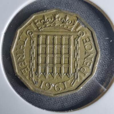 沼泽如烟--第921场 - 英国1961年3便士