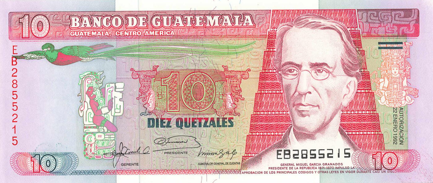 小福收藏拍卖第197期 裸钞场 本期有多张豹子号靓号 百慕大03年50元纪念钞百位号 马来亚和英属婆罗洲开国第一张纸币大冠女王 马来亚 41年1元英王乔六 法属太平洋10000法郎 捷克1000克朗纪念钞千位号  卢森堡 1000法郎  萨尔瓦多样钞 匈牙利 法罗群岛 危地马拉等多国精美纸币 危地马拉 1992年 10格查尔 无47 unc