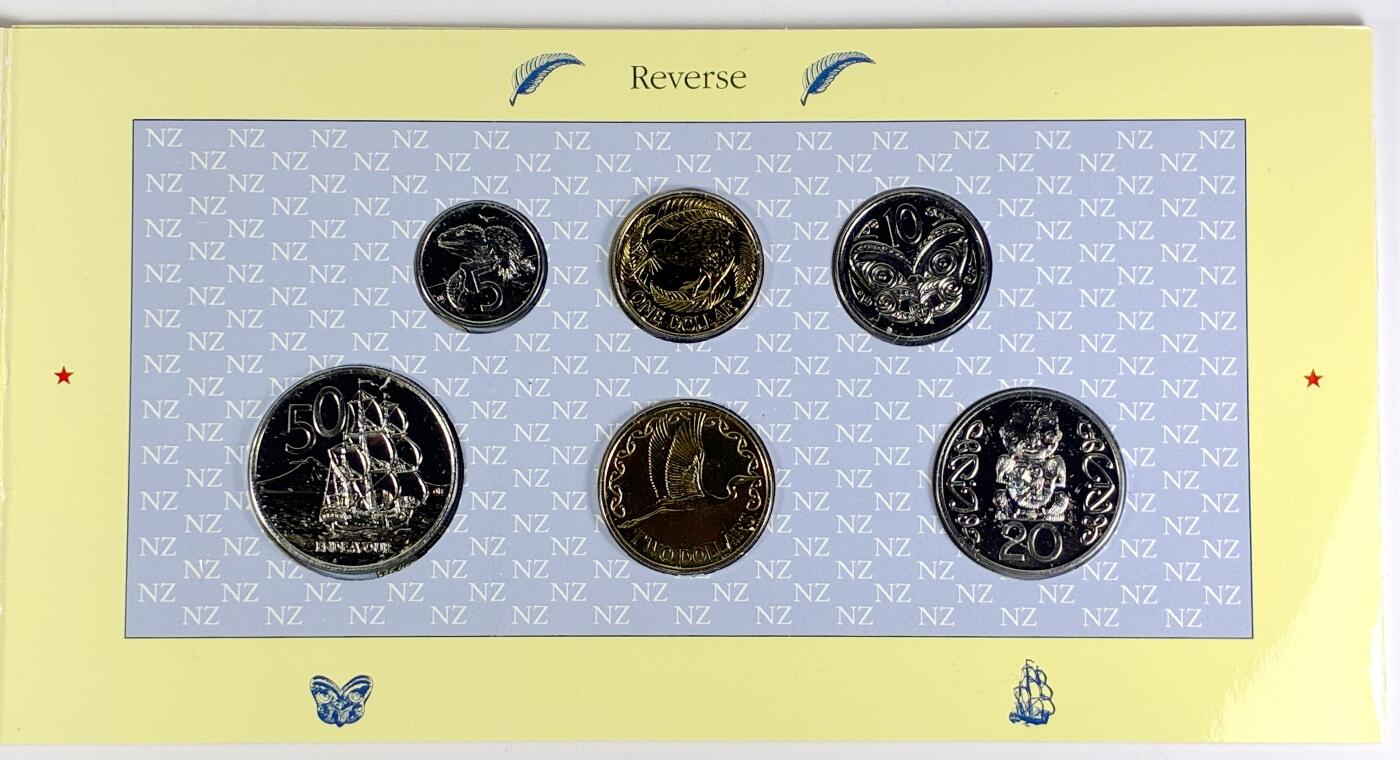 【雨安】【直播拍卖】【世界币章118期-裸币】2025-12-05 周五 19:30 保真 [现代套币] New Zeeland 新西兰 套币 1990年