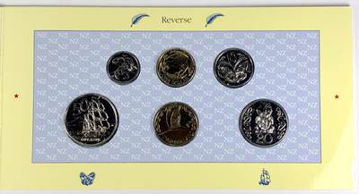 【雨安】【直播拍卖】【世界币章118期-裸币】2025-12-05 周五 19:30 保真 - [现代套币] New Zeeland 新西兰 套币 1990年