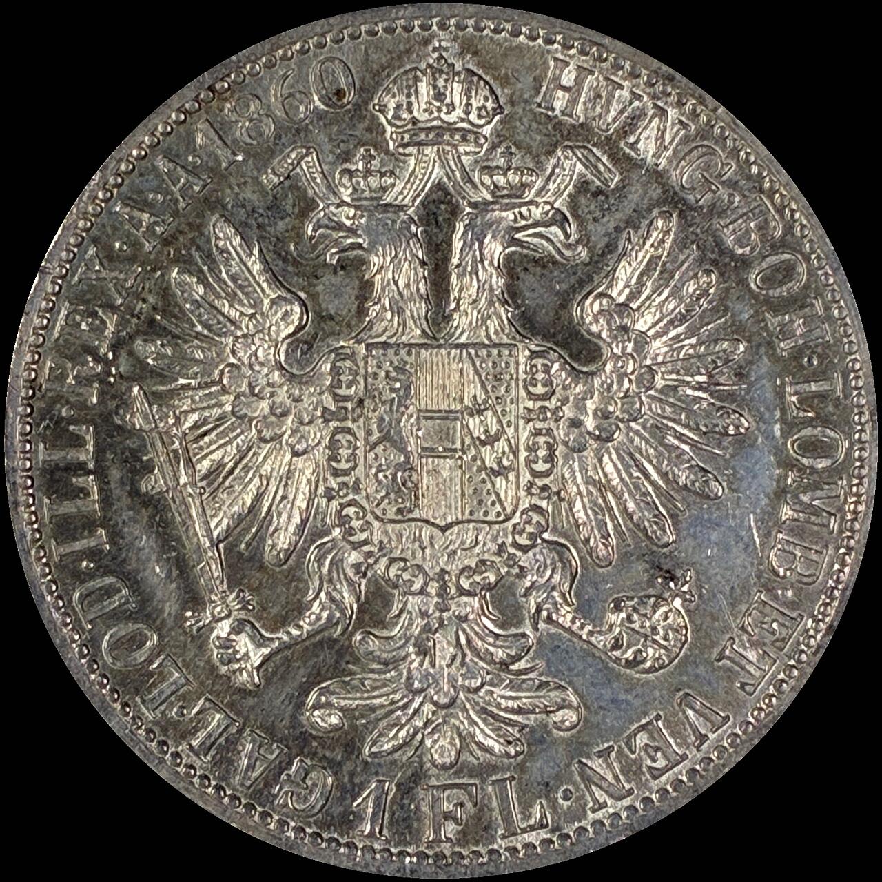 【雨安】【直播拍卖】【世界币章118期-裸币】2025-12-05 周五 19:30 保真 [裸币各国] Austria 奥地利 1弗洛林 1860年