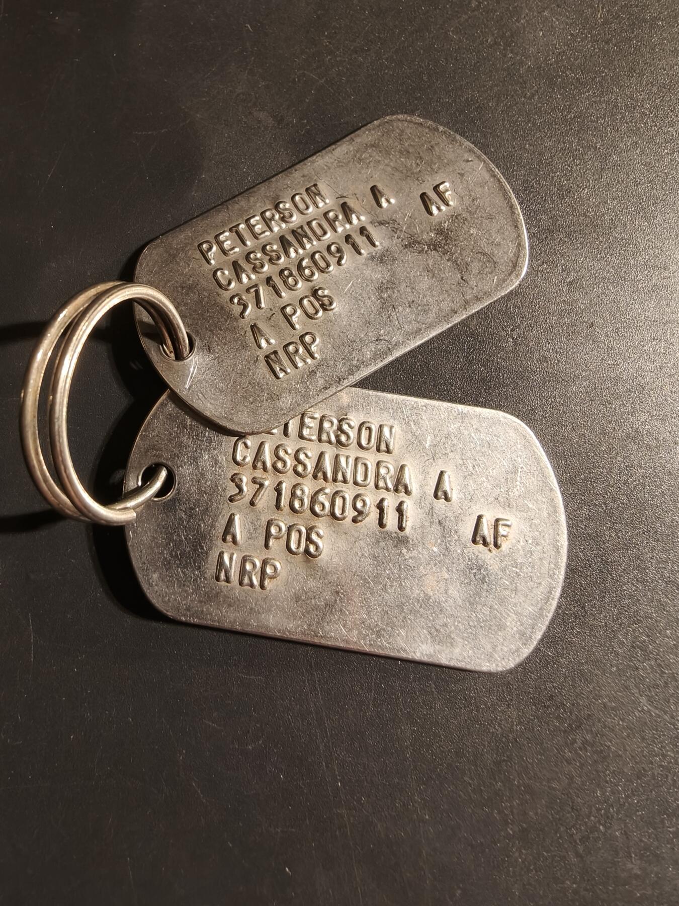 老王徽章第168期 美国空军狗牌一组    无特定教派基督徒