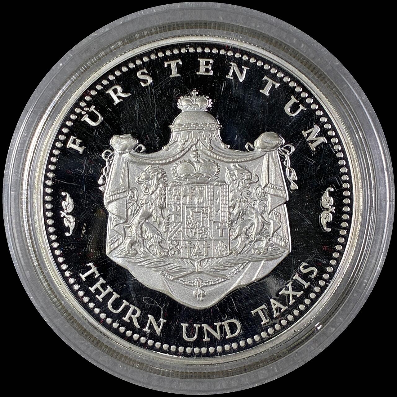 【雨安】【直播拍卖】【世界币章118期-裸币】2025-12-05 周五 19:30 保真 [章] Germany 章 德国 现代 图恩和塔克西斯家族 靠邮政垄断发家致富的帝国贵族家族所统治的邦国