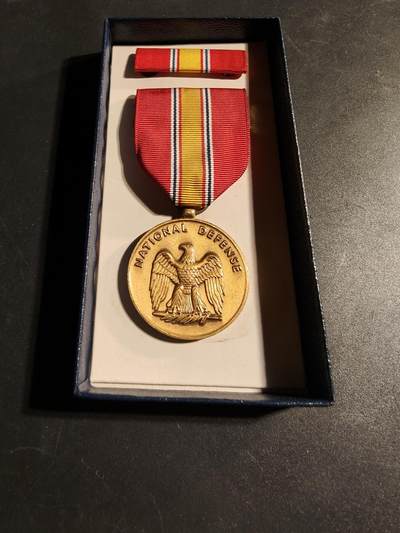老王徽章第168期 - 美国国防服役奖章    原盒带略