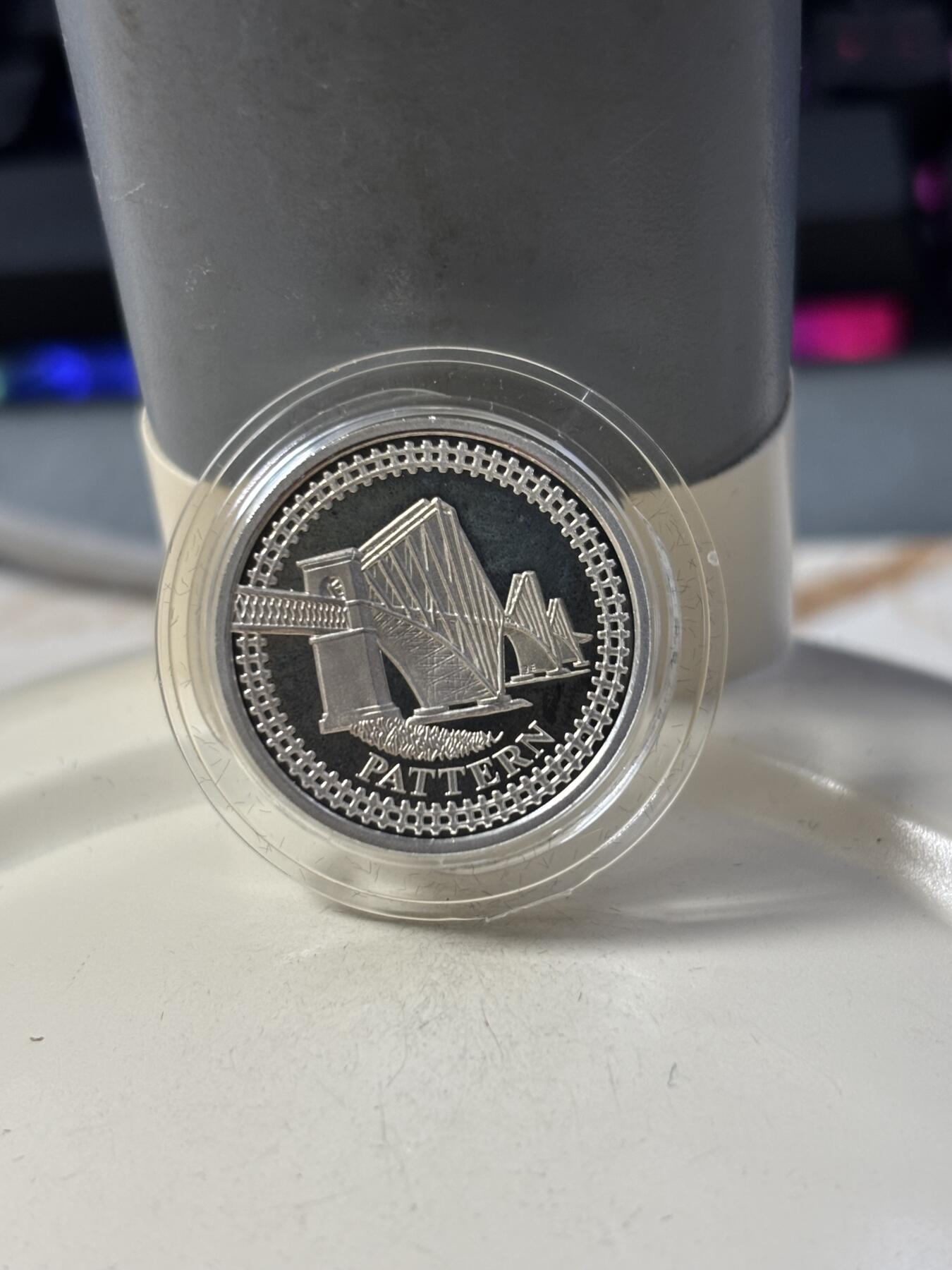 第184期拍卖 英国2003年桥梁系列1英镑精制纪念银币4枚全套，925银，9.5克*4，发行7500套，有氧化