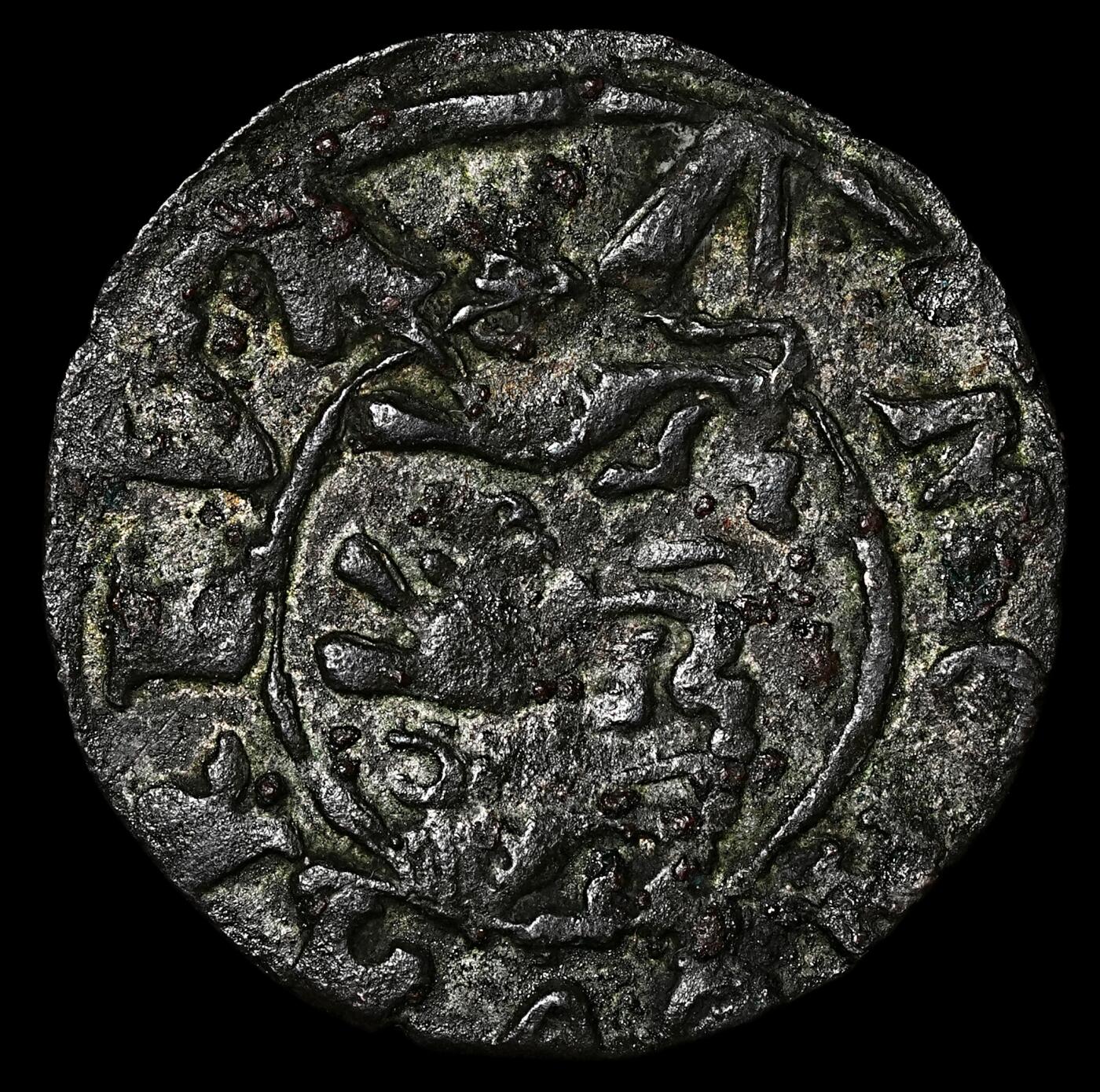 修遠堂世界钱币第九十六期 16世纪瑞典 约翰三世时期打制币 带藏家手写标签 0.86g