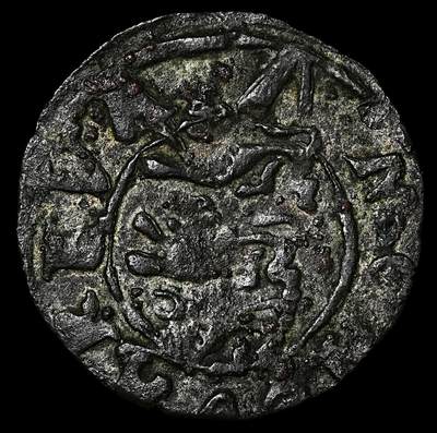 修遠堂世界钱币第九十六期 - 16世纪瑞典 约翰三世时期打制币 带藏家手写标签 0.86g