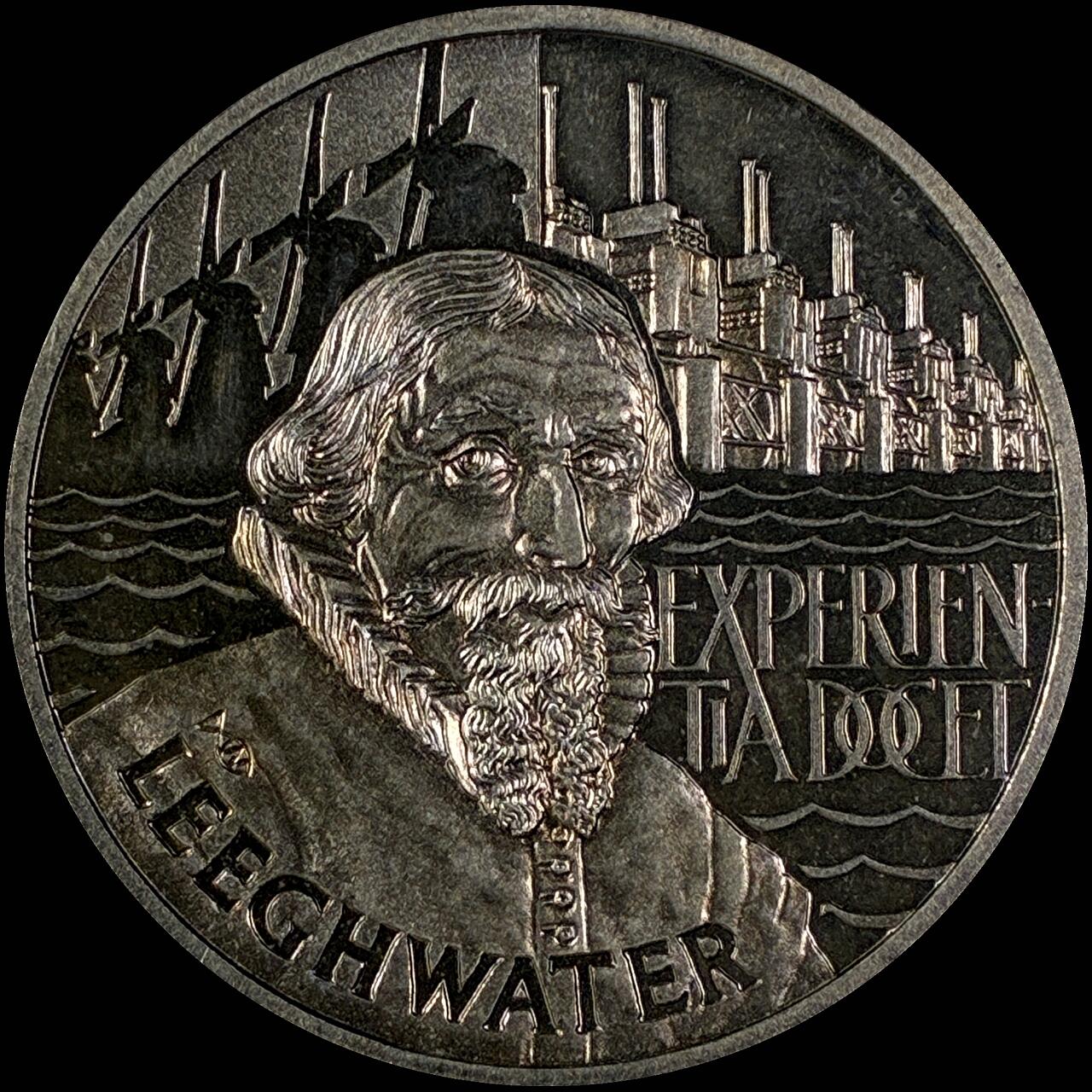 【雨安】【直播拍卖】【世界币章118期-裸币】2025-12-05 周五 19:30 保真 [现代裸币] Netherlands 荷兰 现代 2.5埃居 1993年