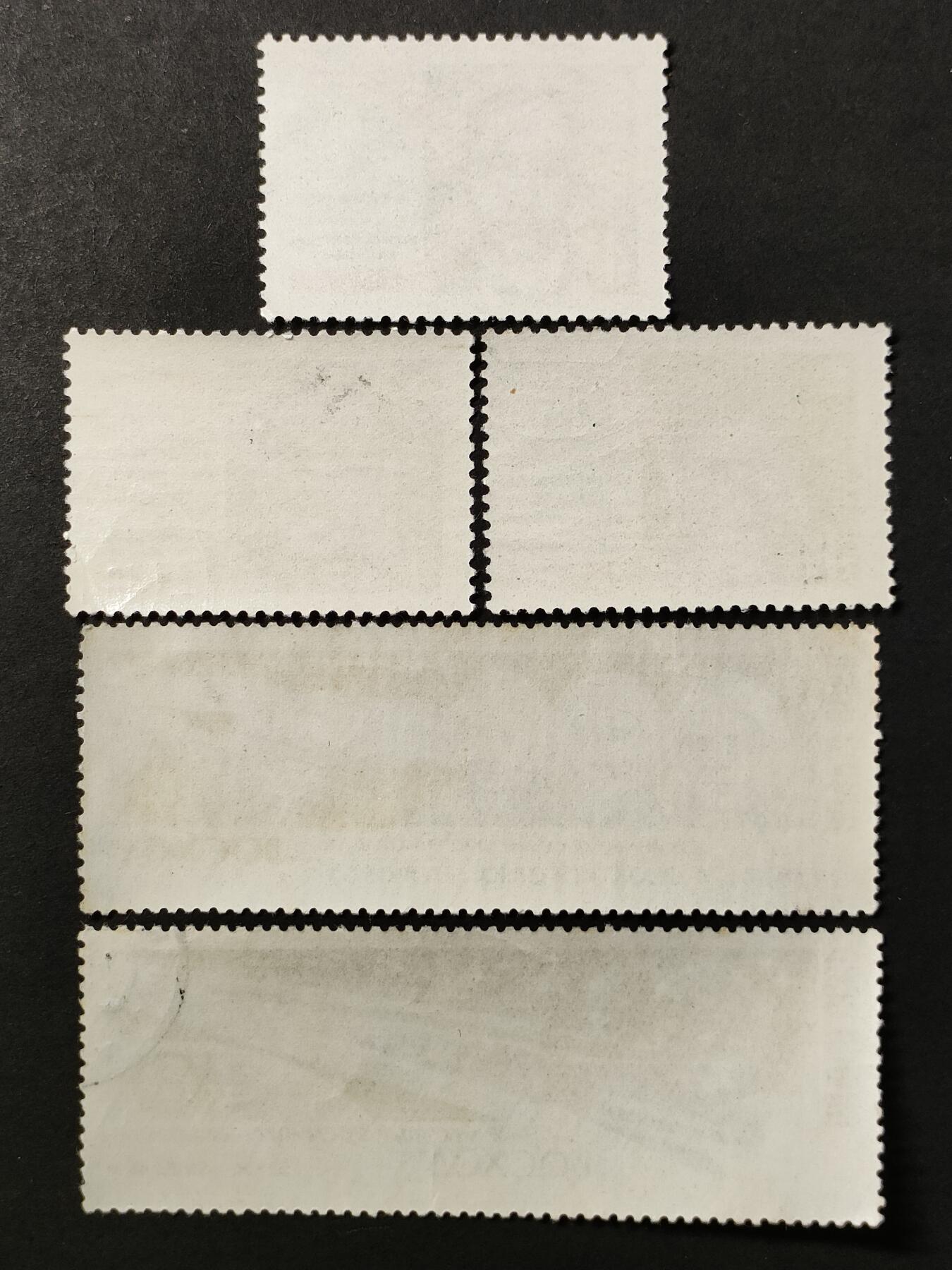 ↓君缘收藏671期☞钱币邮品↓无佣金、可寄存、满30元包邮  苏联邮票，1964年“上升1号”宇宙飞船发射·宇航员邮票5全