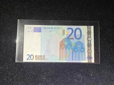 欧盟 一签 2002版 20欧 元  X冠 德国版 无47 全新UNC  - 欧盟 一签 2002版 20欧 元  X冠 德国版 无47 全新UNC 