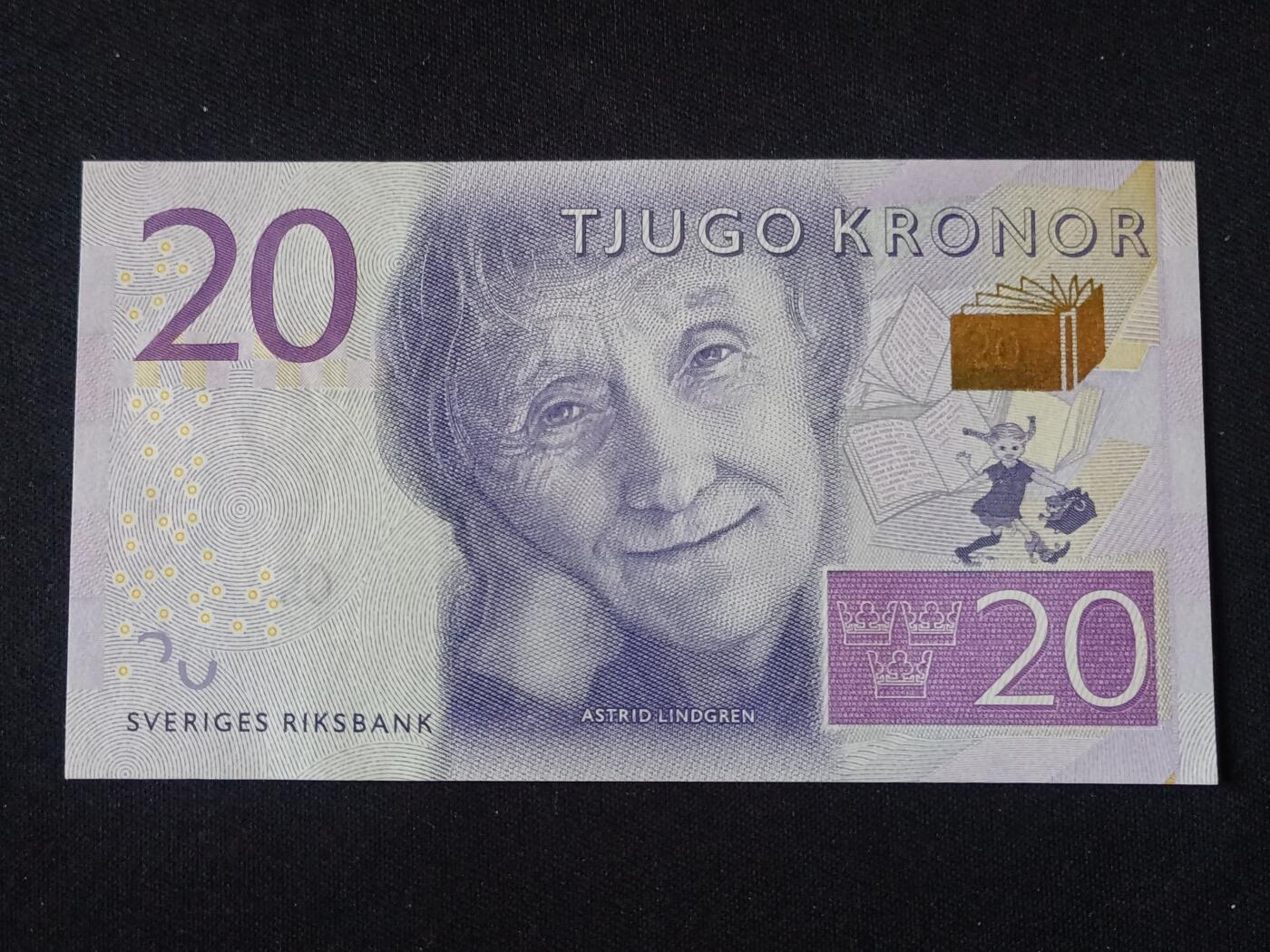 【游宝拍卖】乙巳蛇年92期 第四季首拍场  瑞典-20克朗【2015版 全新UNC】