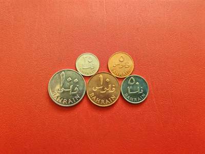 【云涧收藏】第八十二场 - 巴林1965年5枚，BU