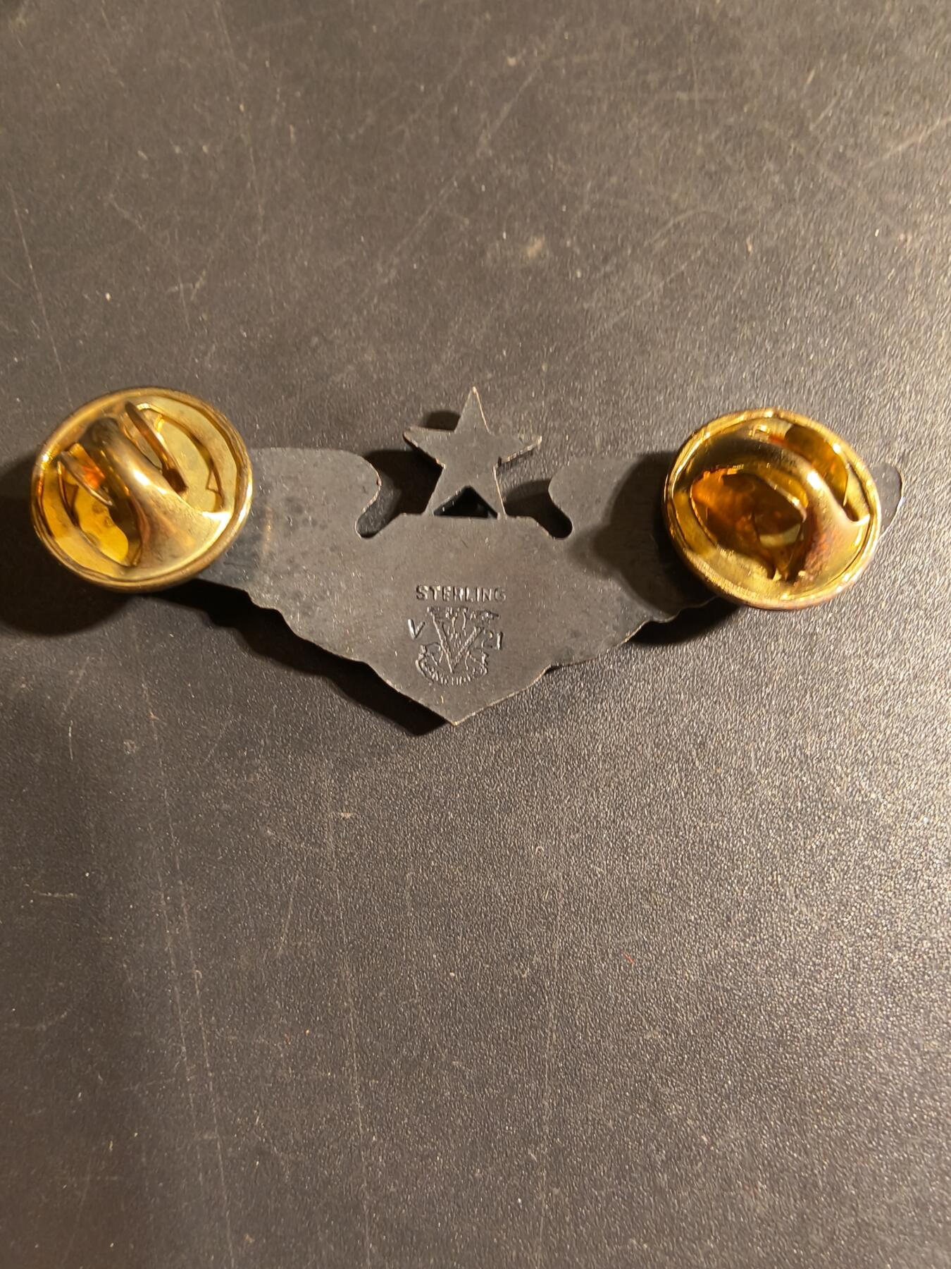 老王徽章第168期 美国空军军医中级技能章 925银 2英寸