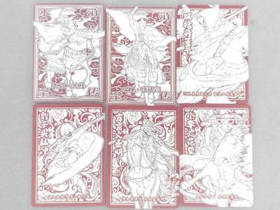 龙虎卡牌六六场 （无佣金，周六结拍，欢迎送拍） - 趣卡社水浒传 五虎将&小李广花荣