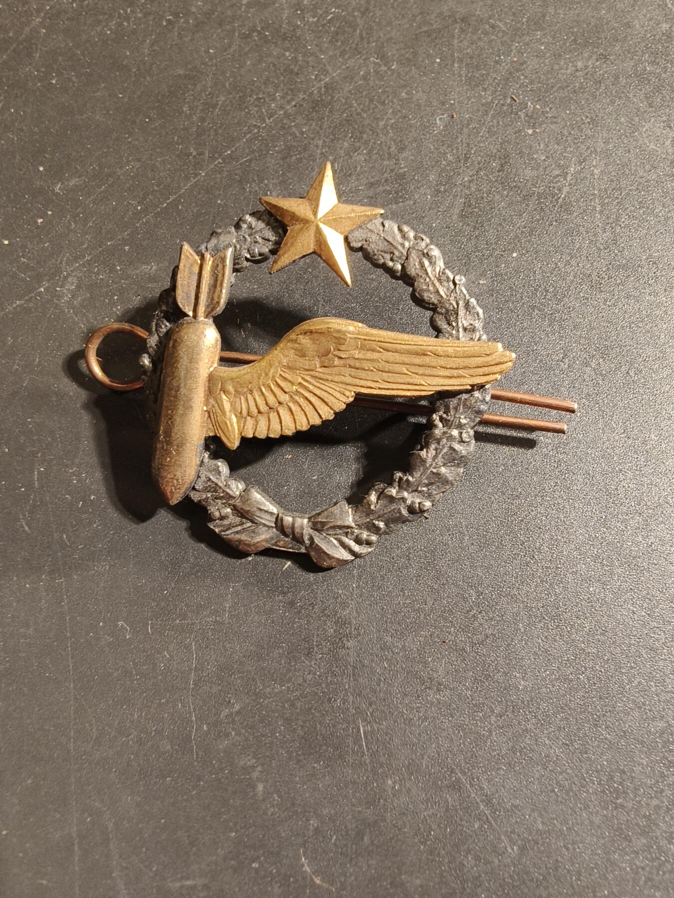 老王徽章第168期 法国空军投弹手学员证章