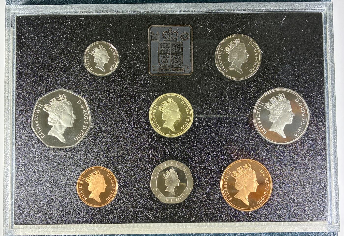 【雨安】【直播拍卖】【世界币章118期-裸币】2025-12-05 周五 19:30 保真 [现代套币] Great Britain 英国 套币 精制套币 1990年