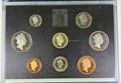 【雨安】【直播拍卖】【世界币章118期-裸币】2025-12-05 周五 19:30 保真 - [现代套币] Great Britain 英国 套币 精制套币 1990年