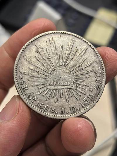 博洋堂世界钱币拍卖第150期（全场包邮） 墨西哥花边鹰洋1882CN JD 好版