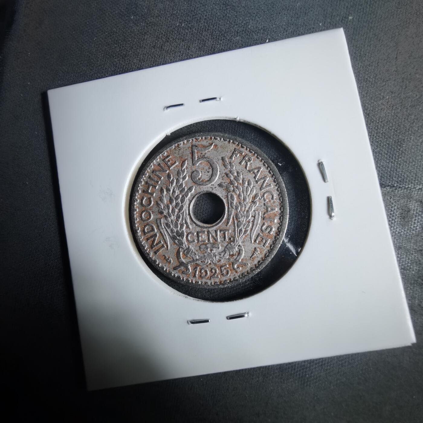 沼泽如烟--第921场 法属印度支那1925年五分