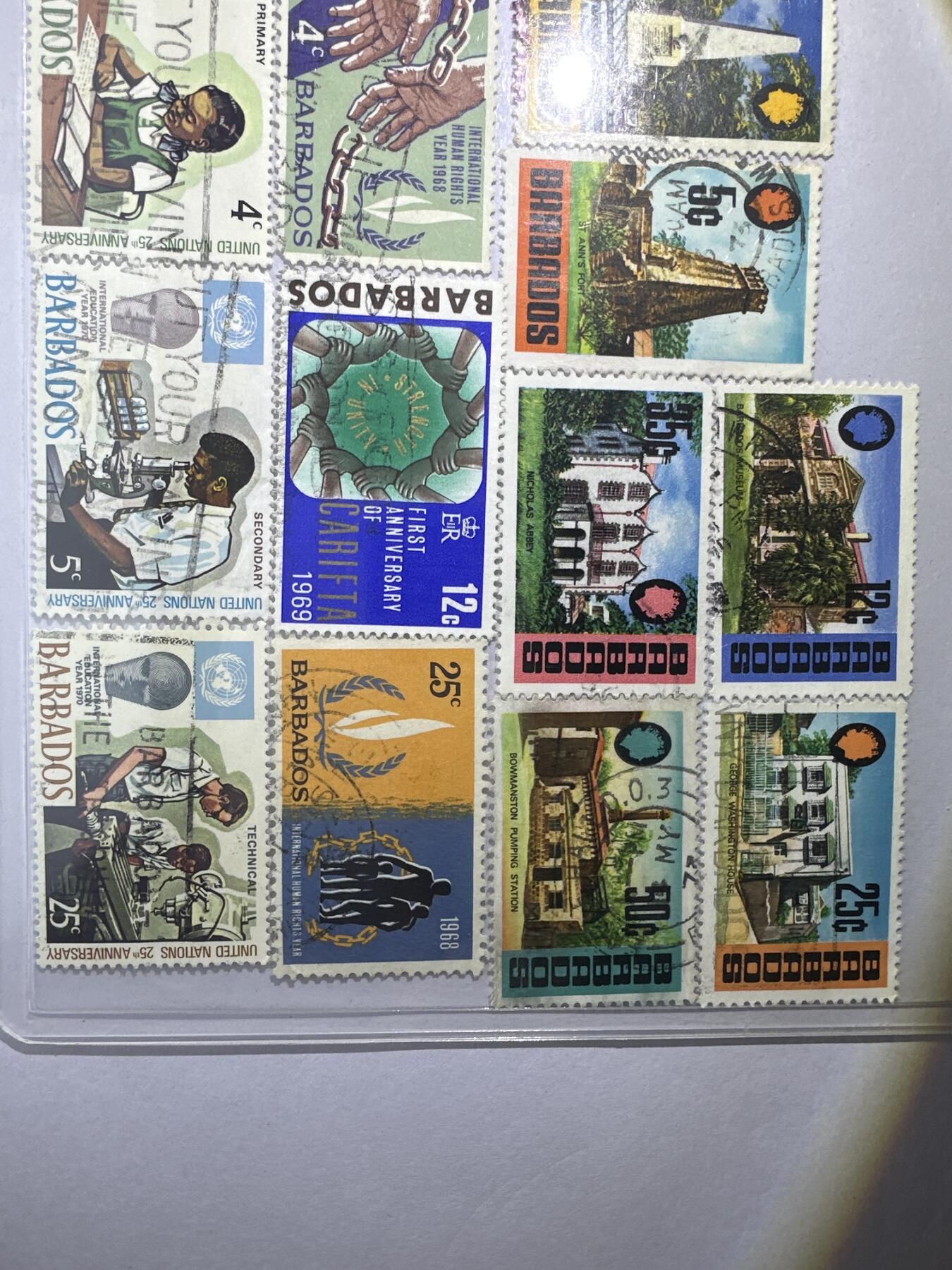 12.6邮票专场 巴巴多斯信销散票20枚