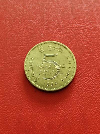 【云涧收藏】第八十二场 - 斯里兰卡1994年5卢比，UNC