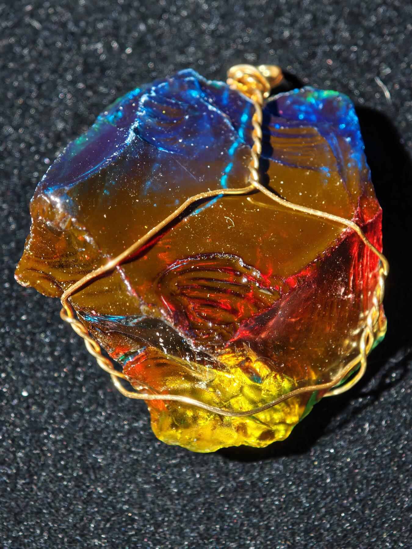 92期回流戒指饰品杂件纪念章丝路钱币专场 琉璃吊坠