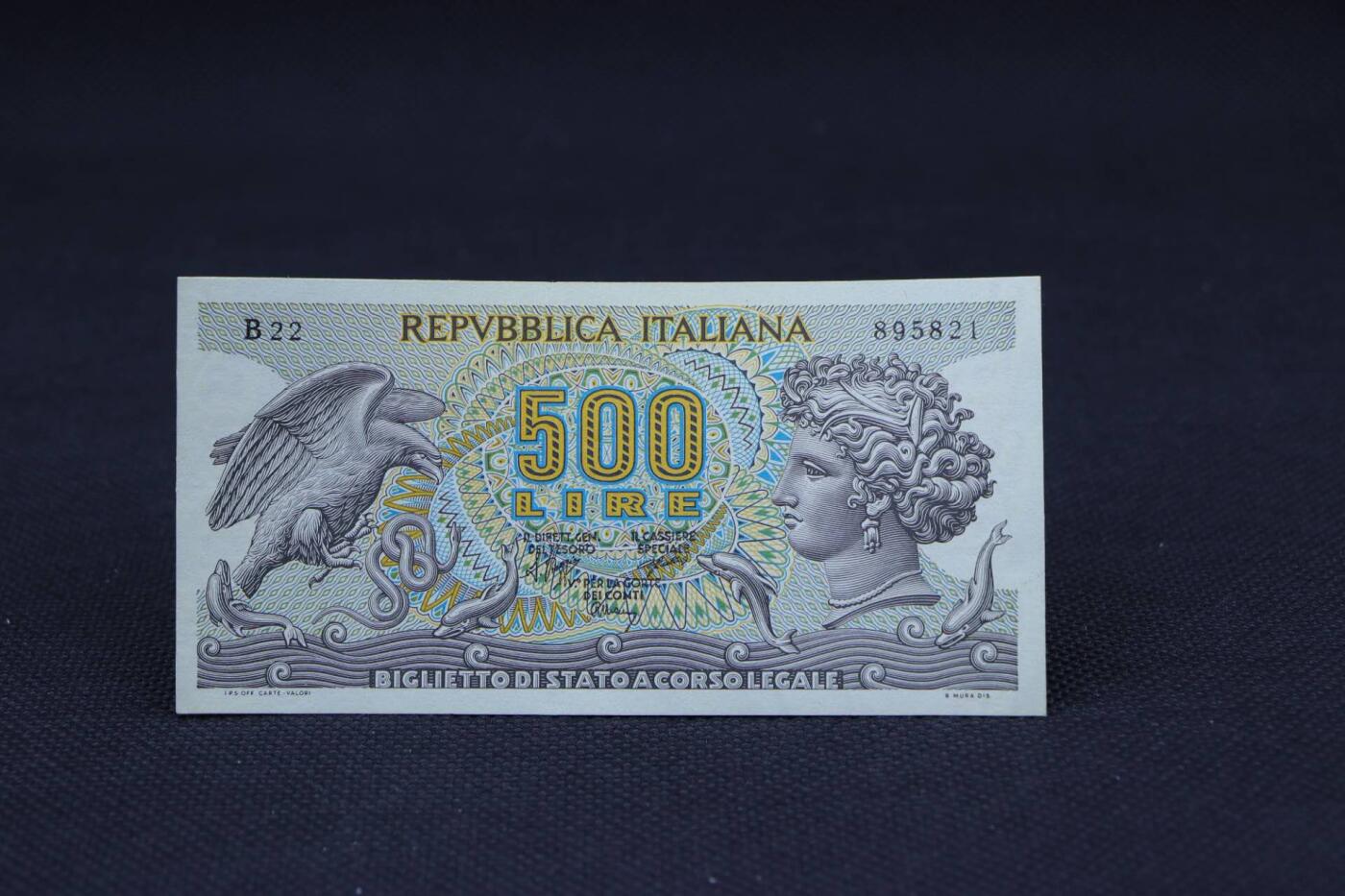 【淘币小摊】限时拍第八百二十一拍  纸币场  满百包邮可预留两周  周一统一发货   意大利1970年500里拉纸币