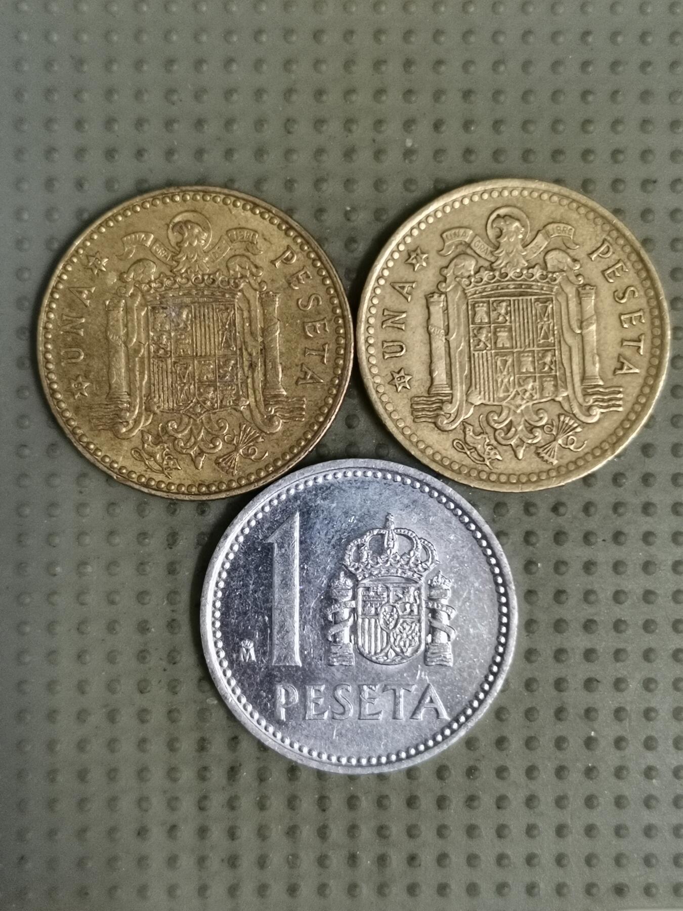 2025年第132场各国散币拍卖（总第132场） 西班牙1比塞塔3枚