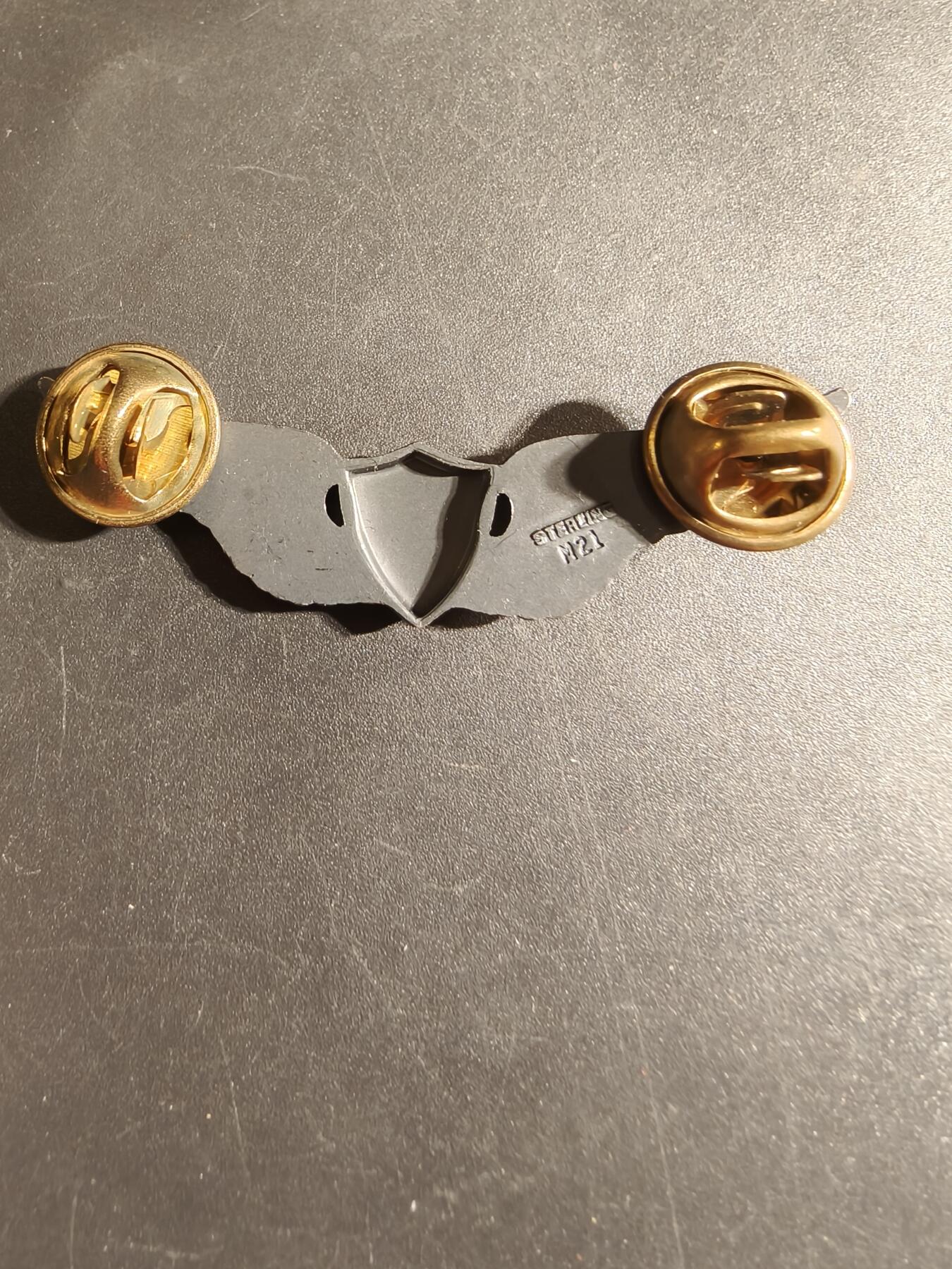 老王徽章第168期 美国空军军医技能章 925银 2英寸    S-21厂标