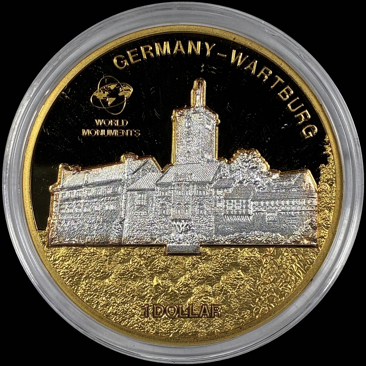 【雨安】【直播拍卖】【世界币章118期-裸币】2025-12-05 周五 19:30 保真 [现代裸币] Cook Island 库克群岛 1元 2010年 德国瓦尔特堡