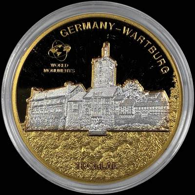 【雨安】【直播拍卖】【世界币章118期-裸币】2025-12-05 周五 19:30 保真 - [现代裸币] Cook Island 库克群岛 1元 2010年 德国瓦尔特堡