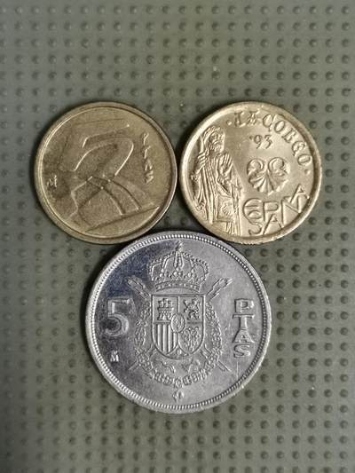 2025年第132场各国散币拍卖（总第132场） - 西班牙5比塞塔3枚