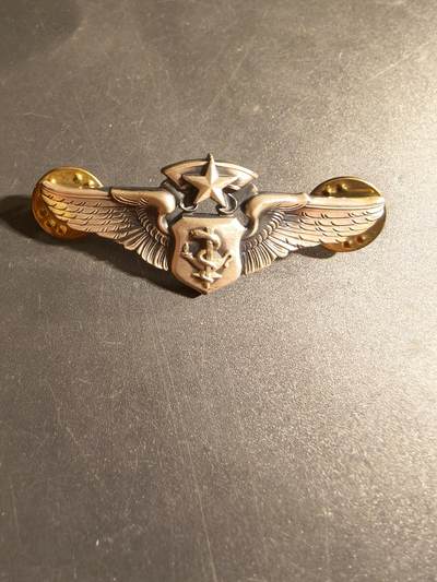 老王徽章第168期 - 美国空军军医高级技能章 925银 2英寸