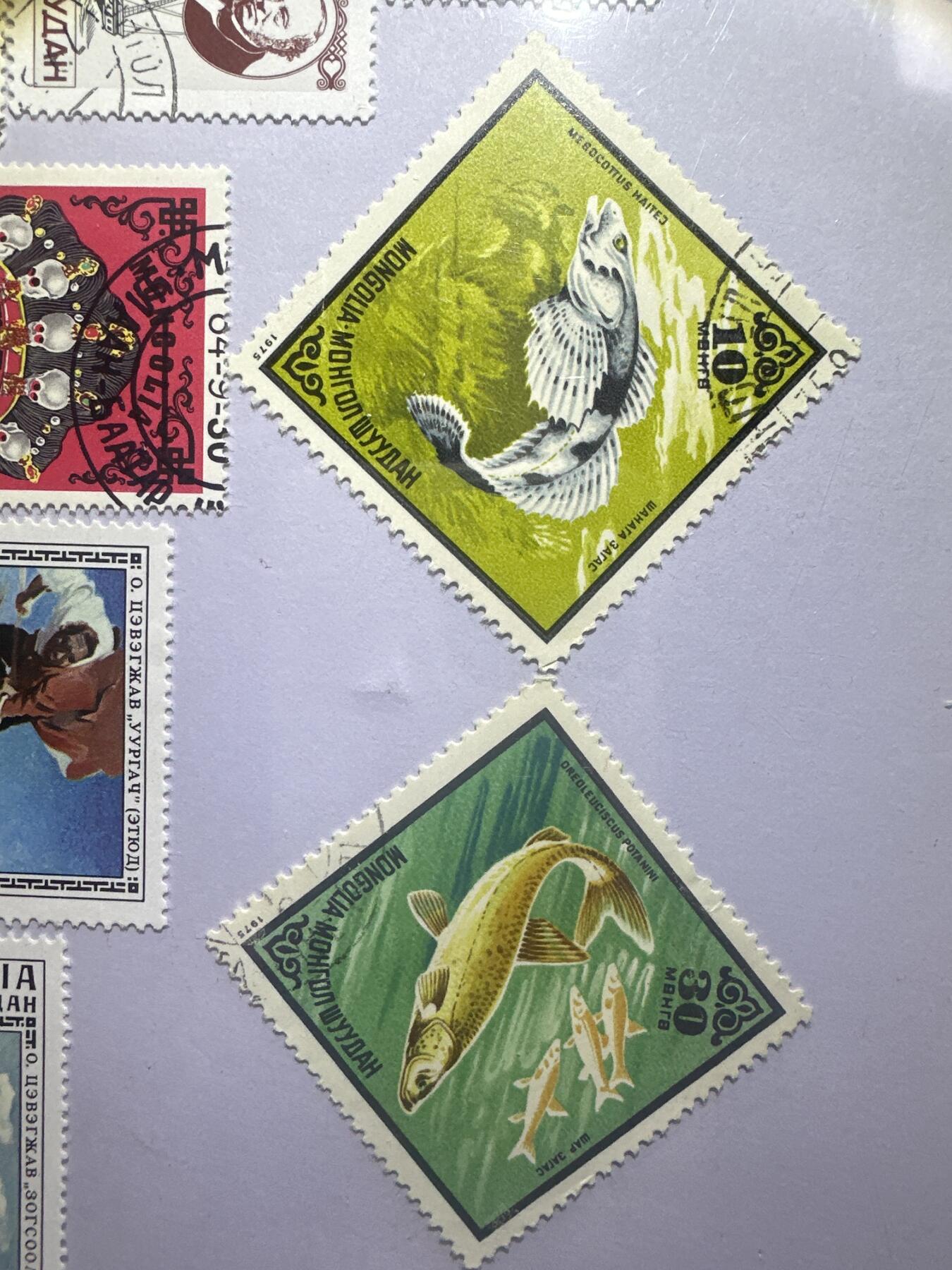 12.6邮票专场 蒙古散票9枚