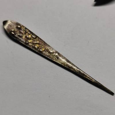 杂件专场86期 - 清代老银鎏金发簪带款