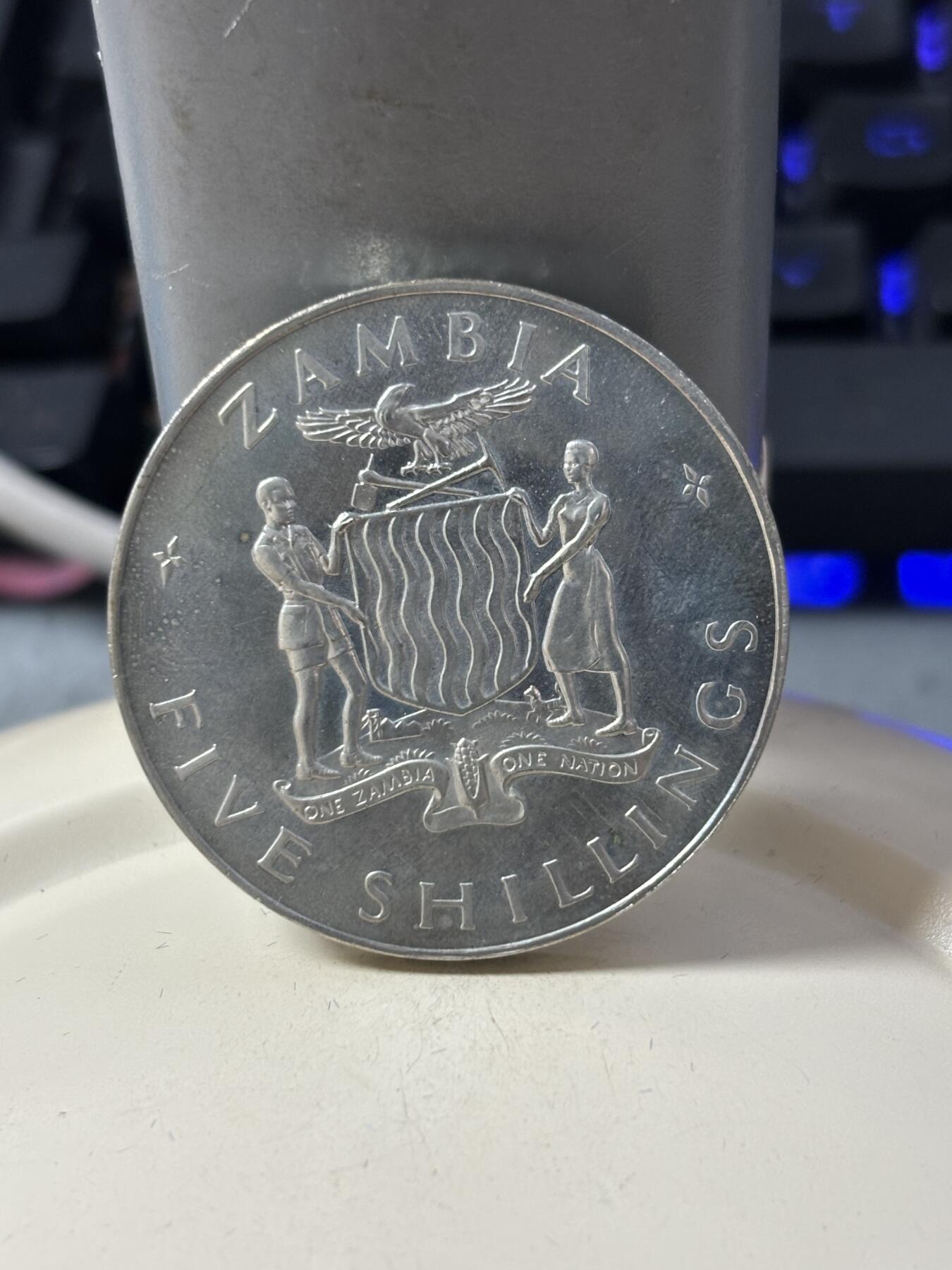 第184期拍卖 赞比亚1965年卡翁达总统纪念币带盒