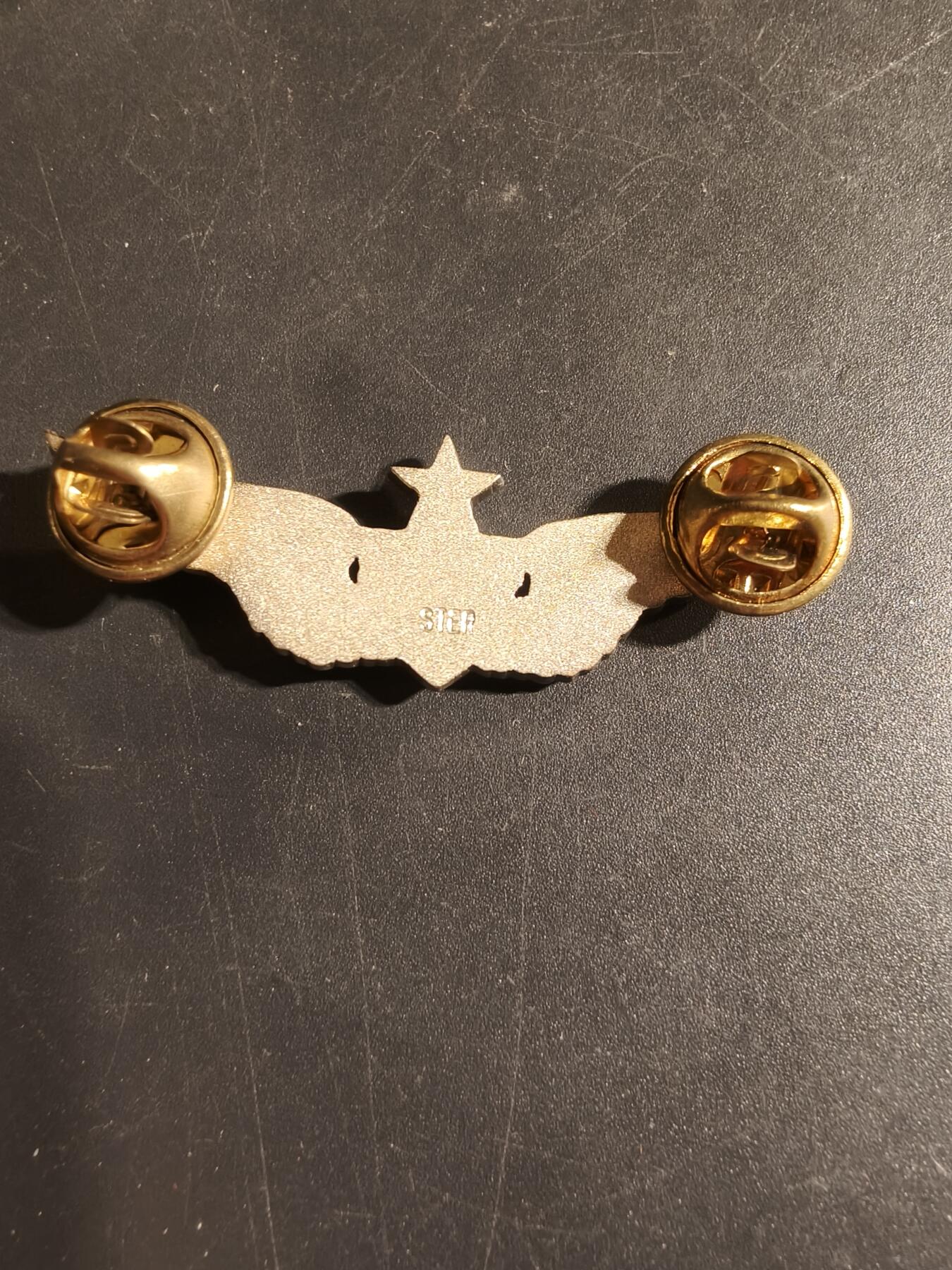 老王徽章第168期 美国空军军医中级技能章 925银 2英寸