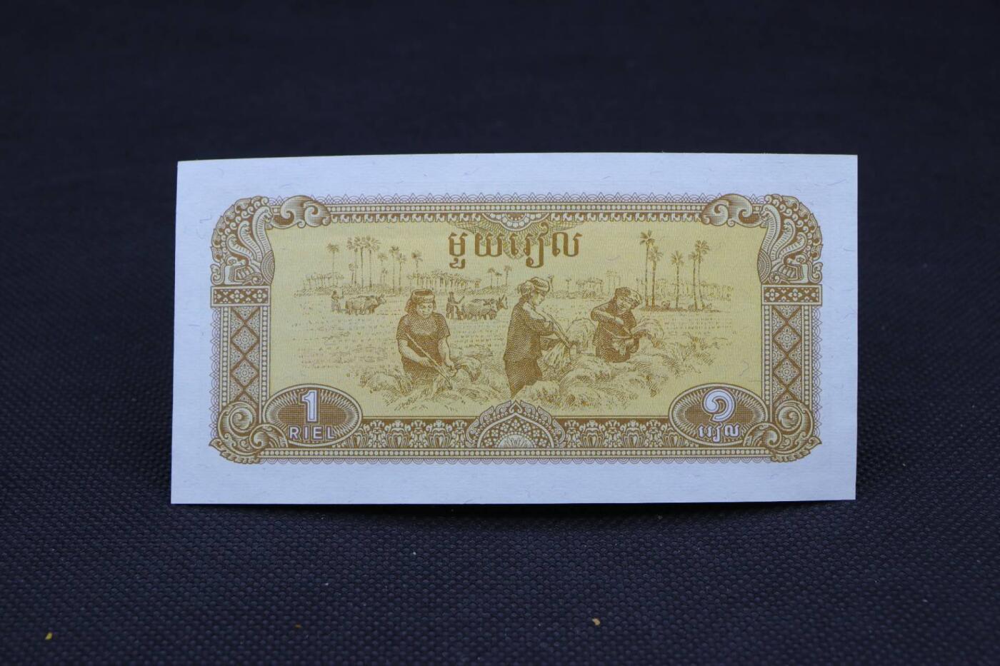 【淘币小摊】限时拍第八百二十一拍  纸币场  满百包邮可预留两周  周一统一发货   柬埔寨1979年1瑞尔纸币