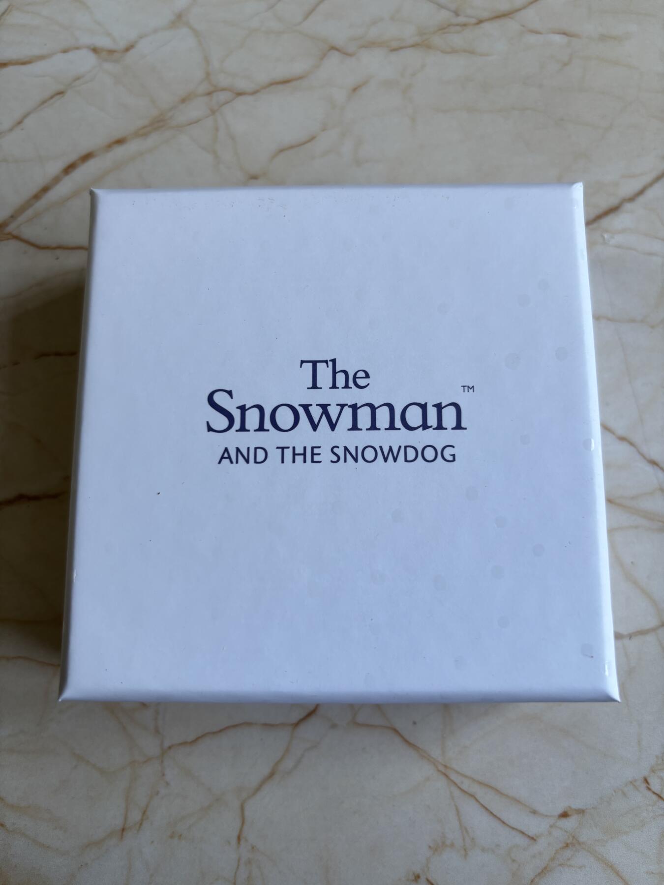 第184期拍卖 英国2022年发行雪人与雪犬50便士彩色纪念银币，925银，发行5000枚