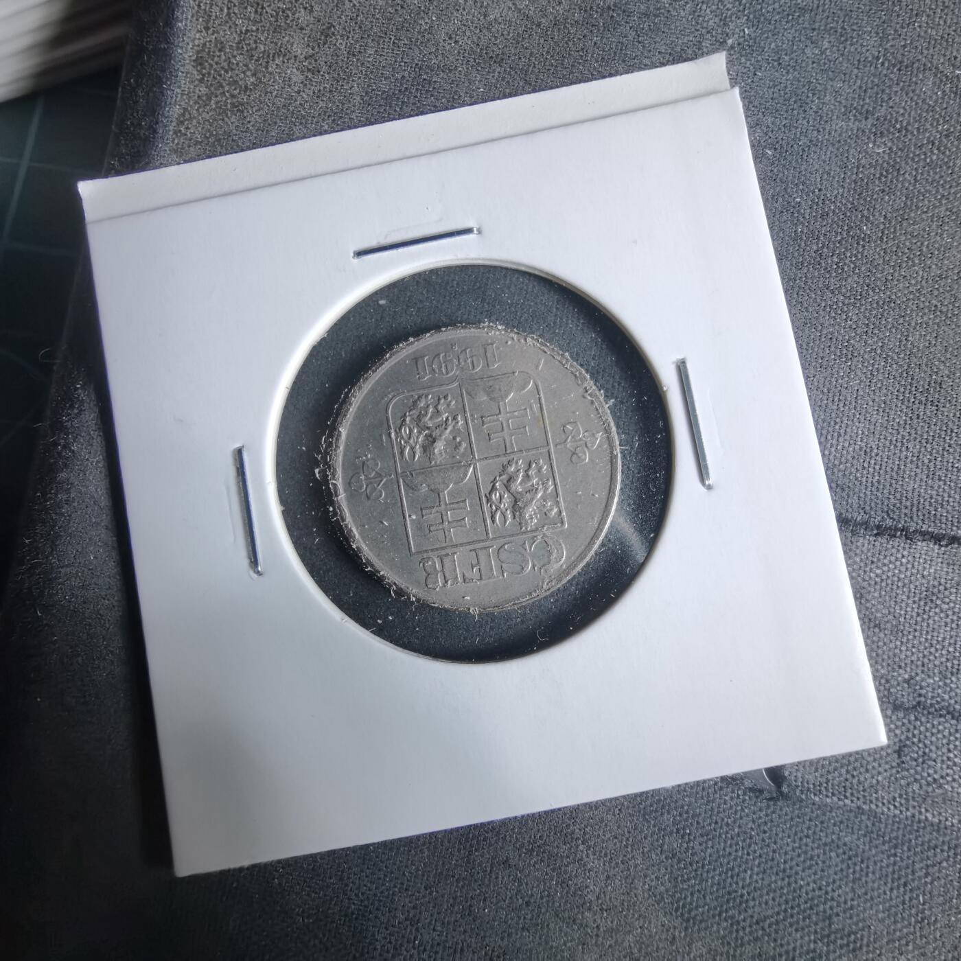 沼泽如烟--第921场 捷克斯洛伐克1991年50赫勒