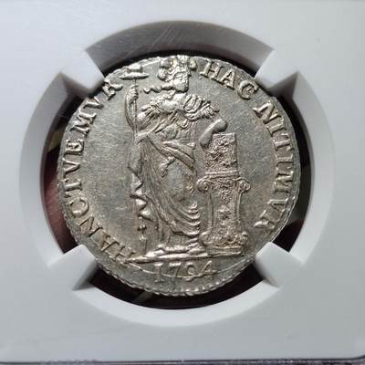 中外钱币第六场 - NGC-MS63 荷兰1794年弗里斯兰1盾