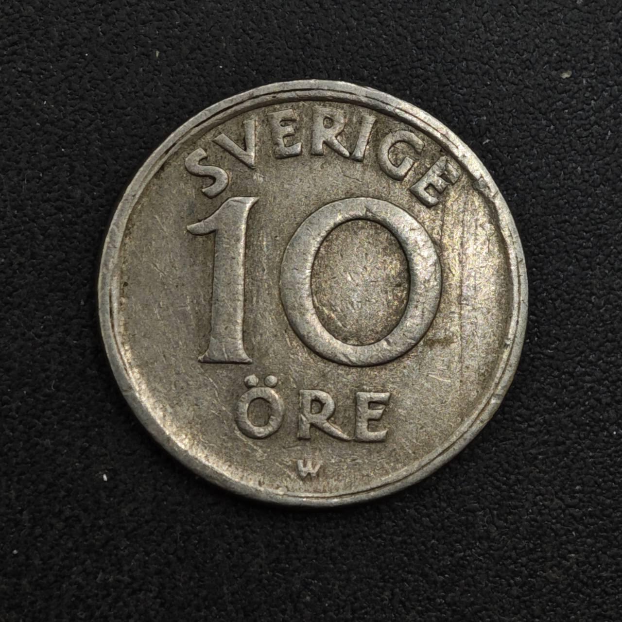 【淘币小摊】实时拍第八百一十八拍   散币小银币场   满百包邮可预留二周 每周一统一发货   瑞典1923年10欧尔镍币