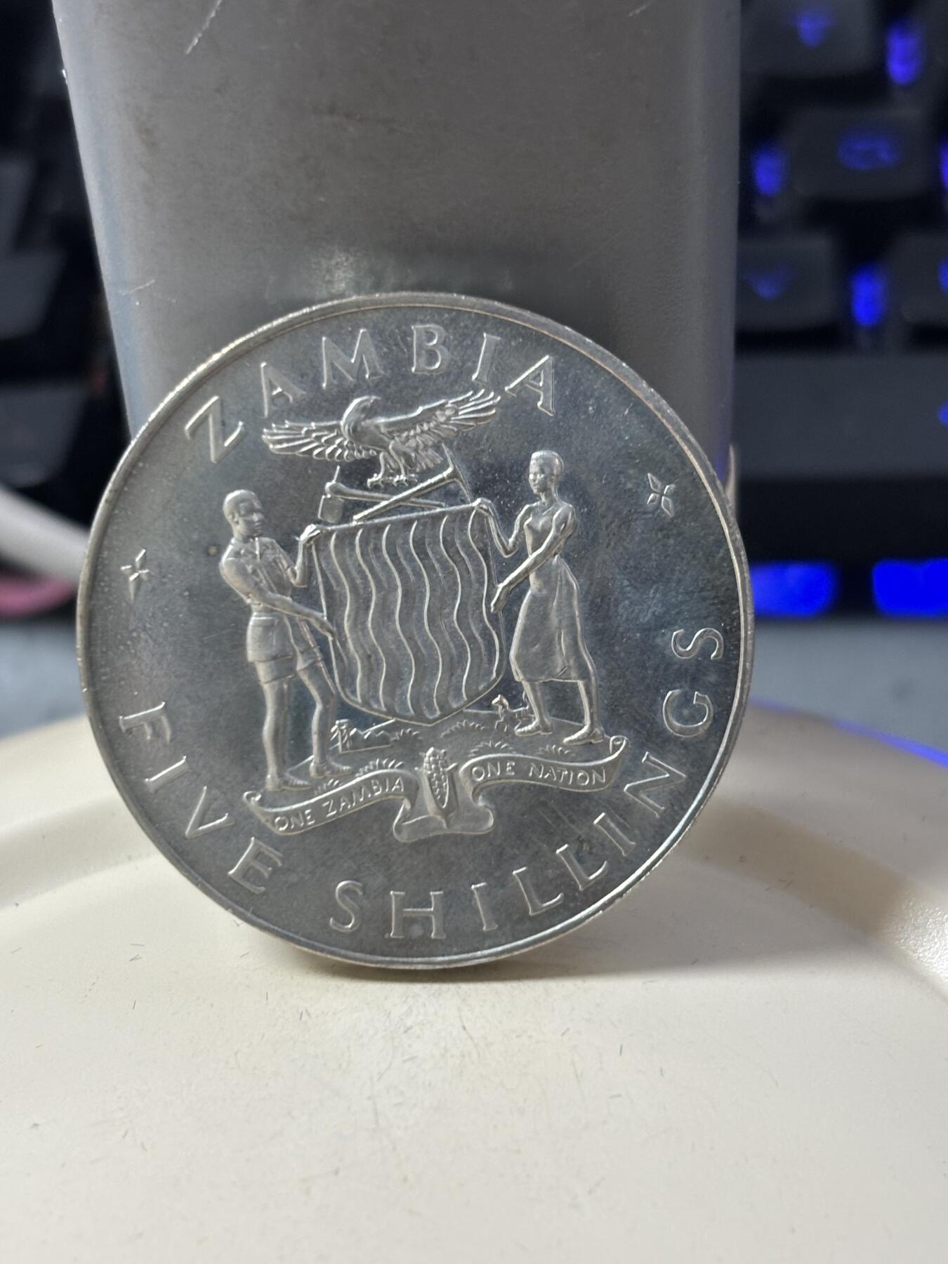 第184期拍卖 赞比亚1965年卡翁达总统纪念币带盒