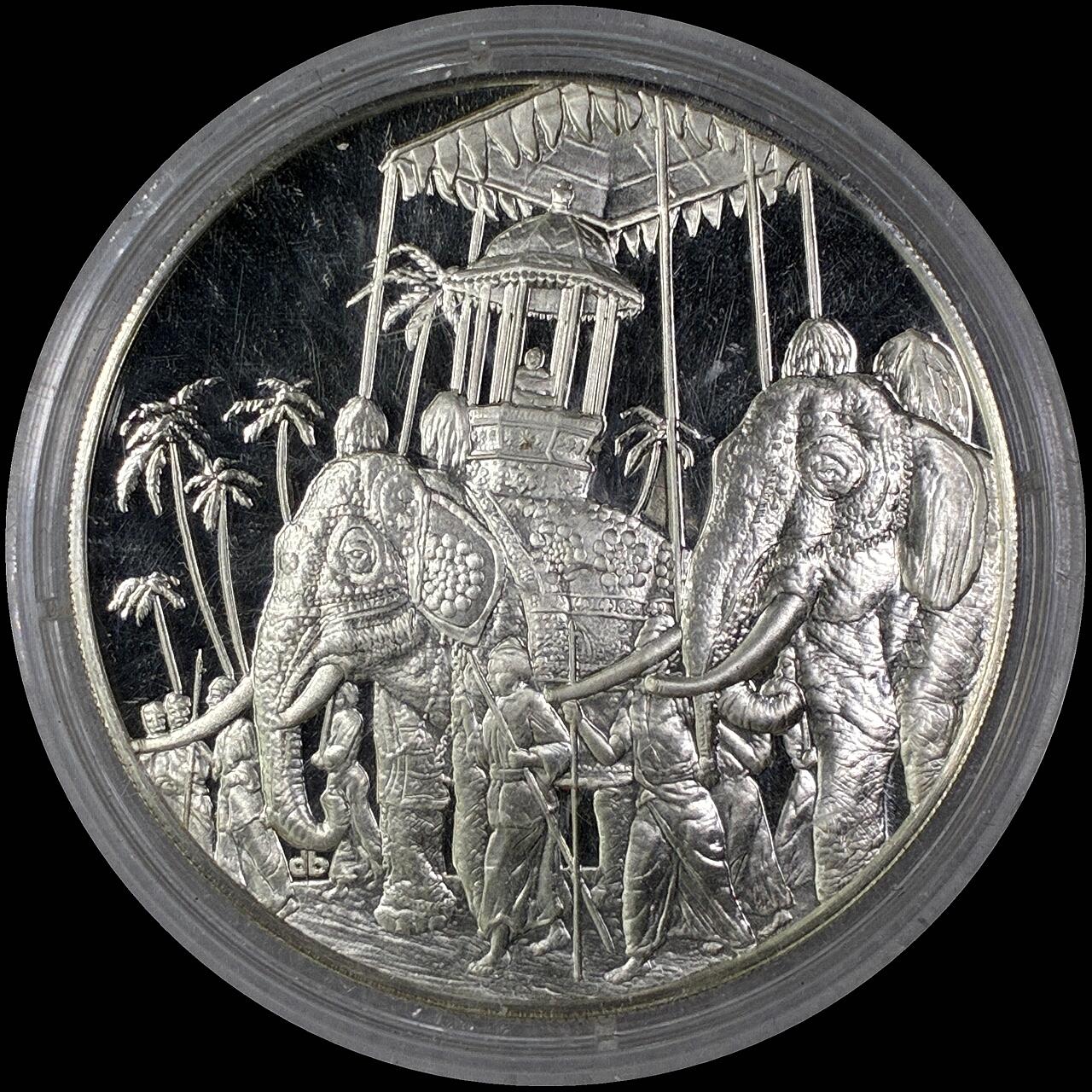 【雨安】【直播拍卖】【世界币章118期-裸币】2025-12-05 周五 19:30 保真 [章] Sri Lanka 章 斯里兰卡 历史传统 银章 20克, 925银