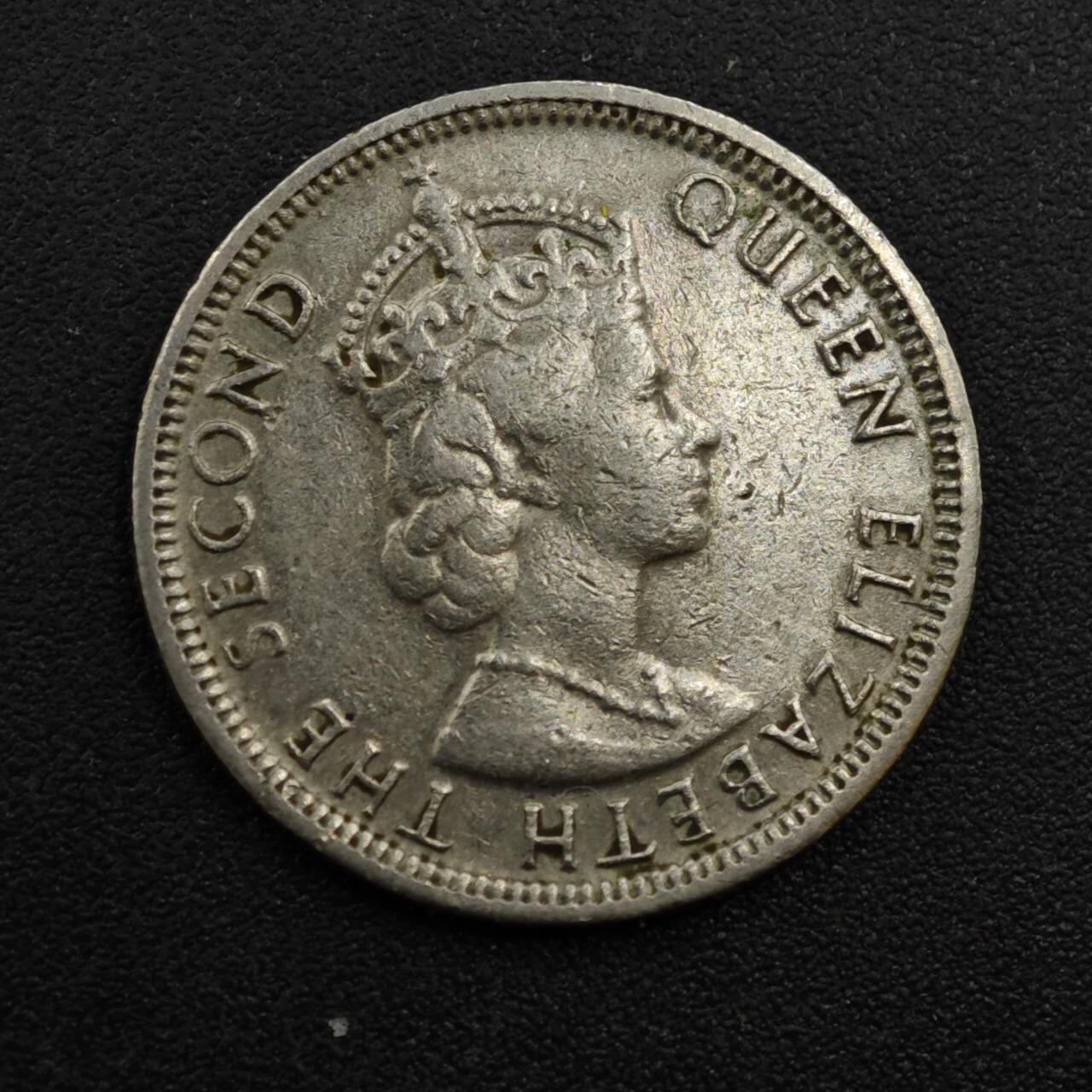 【淘币小摊】实时拍第八百一十八拍   散币小银币场   满百包邮可预留二周 每周一统一发货   毛里求斯1975年1/4卢比镍币